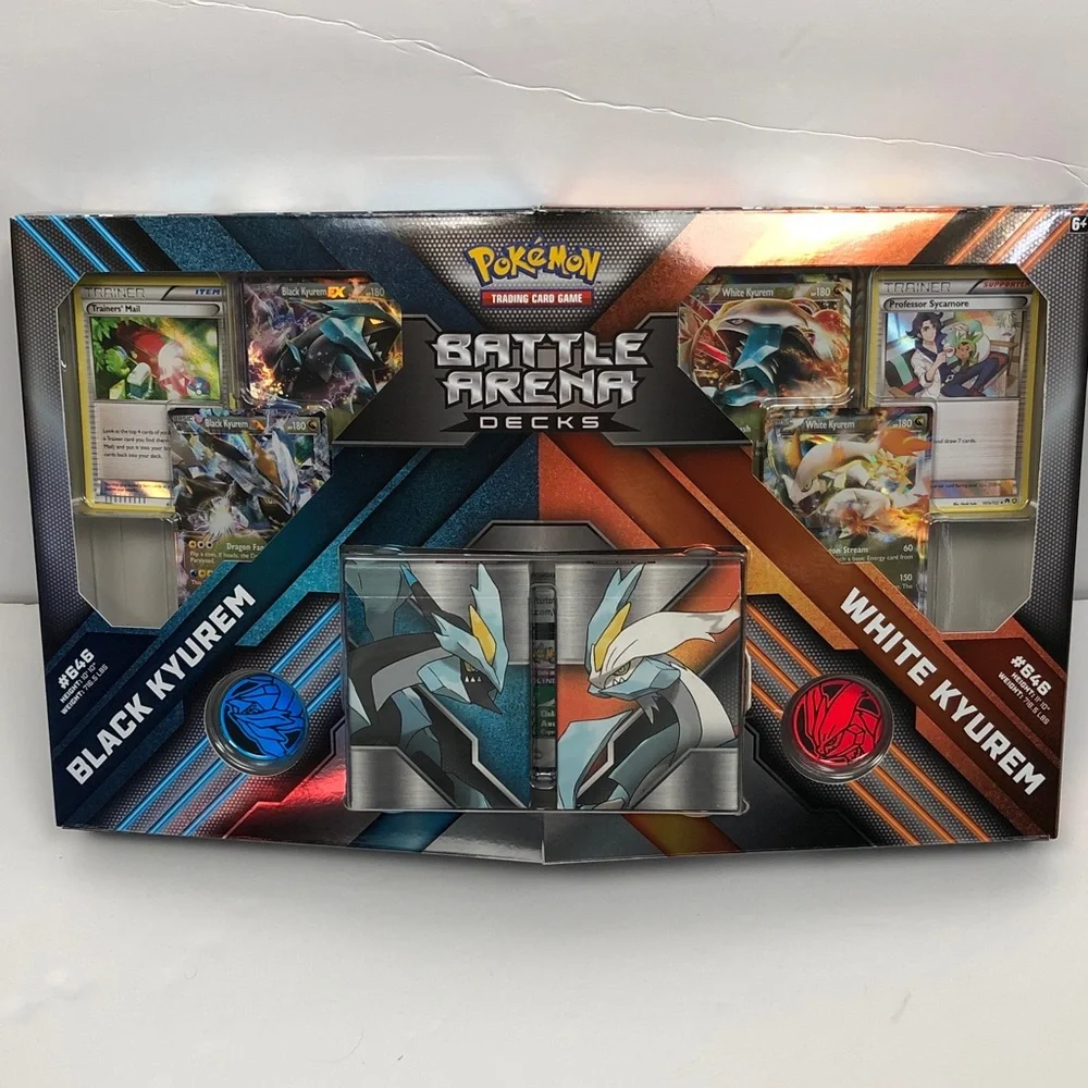 Pokémon Battle Arena Decks Black Kyurem & White Kyurem Trading Card Game Set NEW